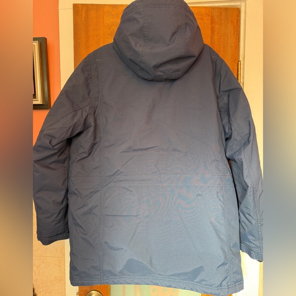 Eddie Bauer Men’s Navy Premium DOWN Hooded Weatheredge Parka NWOT-Large - Picture 6 of 14